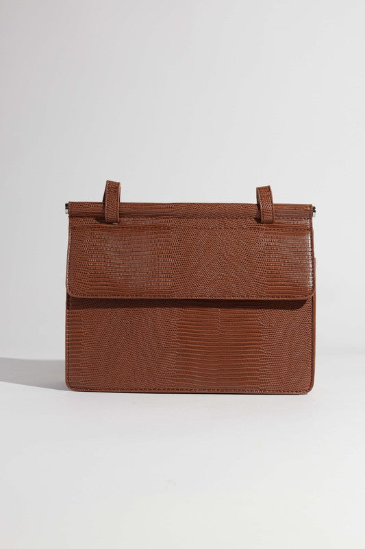 BROWN TEXTURED BAG