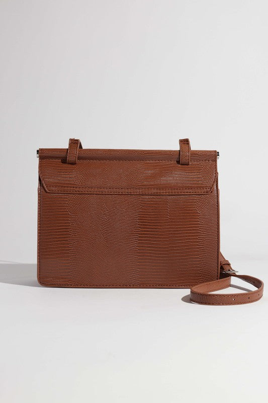 BROWN TEXTURED BAG