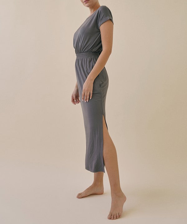 BAMBOO CASUAL ONE PIECE WITH POCKETS