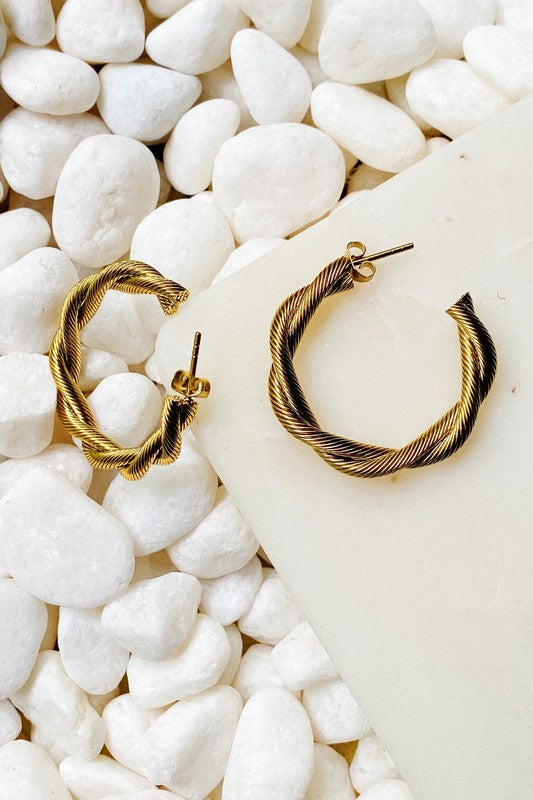 Sedona Twisted Hoop Earrings