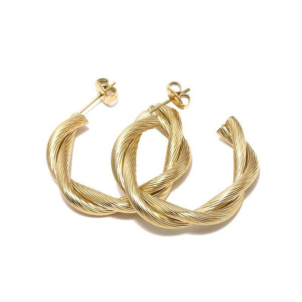 Sedona Twisted Hoop Earrings