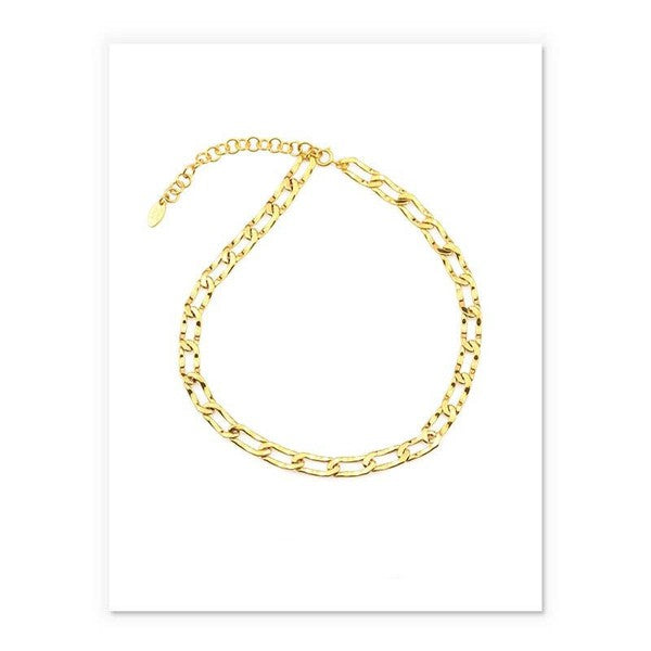 18k Gold Plated Choker Necklace