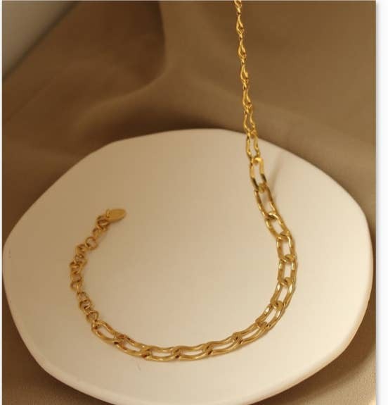 18k Gold Plated Choker Necklace