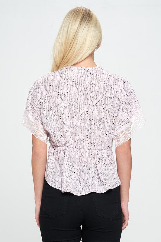 Dolman Sleeve Woven Top