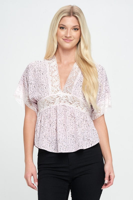 Dolman Sleeve Woven Top