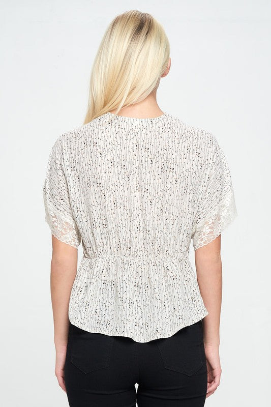 Dolman Sleeve Woven Top