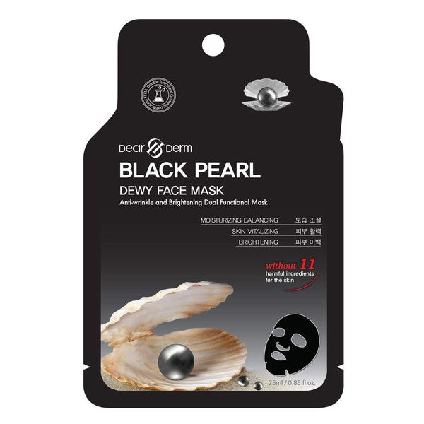 10 Pack   Black Pearl Firming Face Mask Pack Sheet