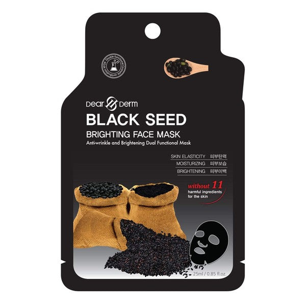 10P Black Seed Brightening Face Mask Pack Sheet