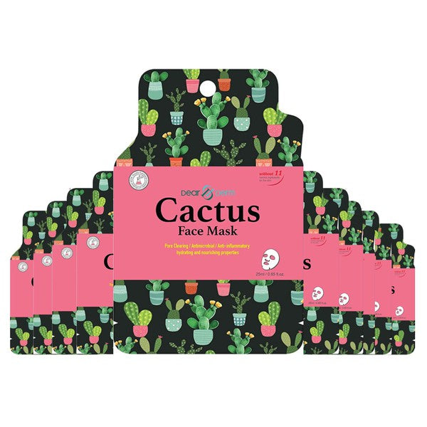 10 Pack   Cactus Hydrating Face Mask Pack Sheet