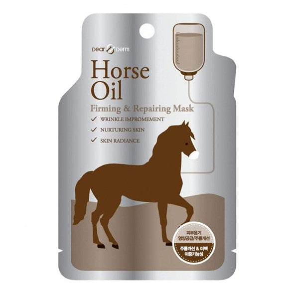 10 Pack Horse Oil Repairing Face Mask Pack Sheet