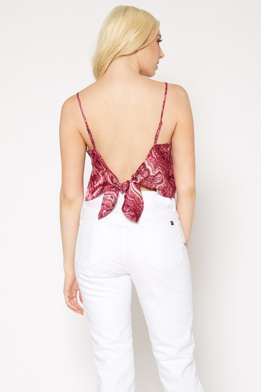 PLEIONE MULTI PRINTED  SEXY CAMI TOP