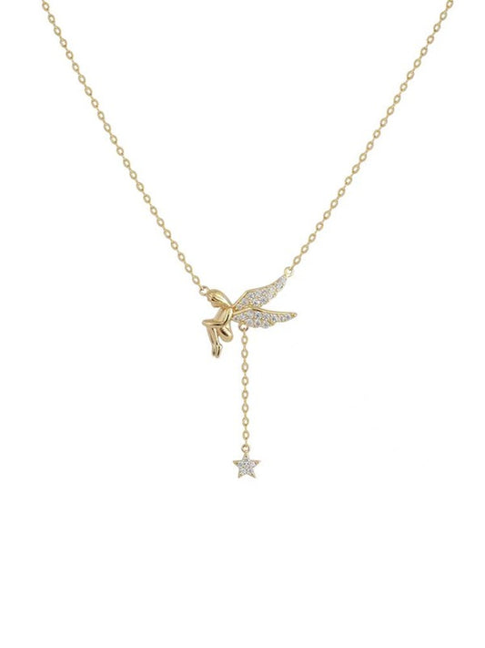 14K Gold Little Angel Necklace