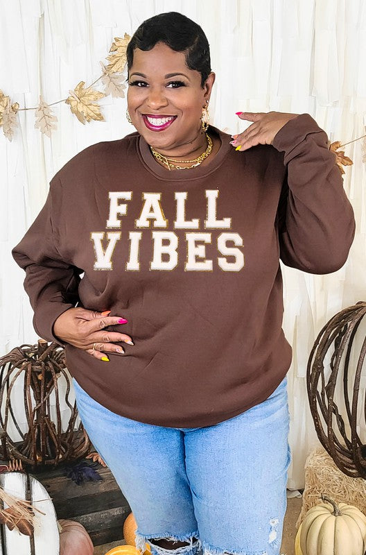 Fall Vibes Ideal Chenille Sweatshirt