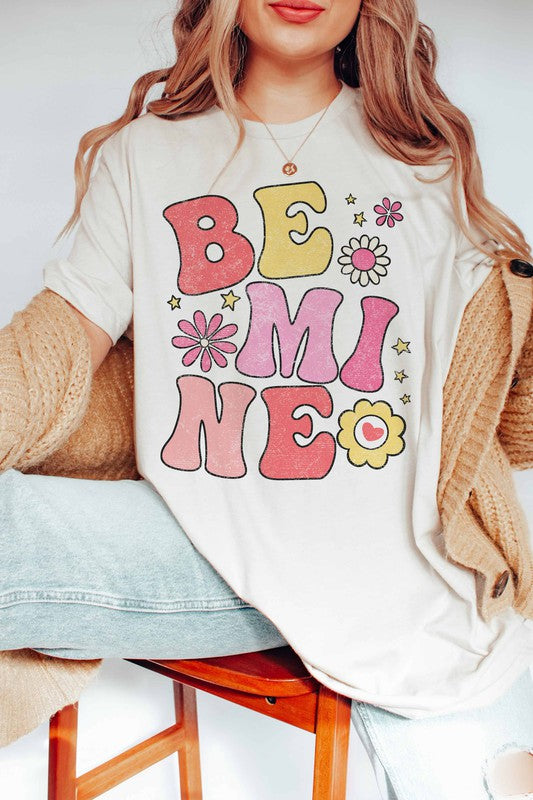 BE MINE DAISY GRAPHIC TEE PLUS SIZE