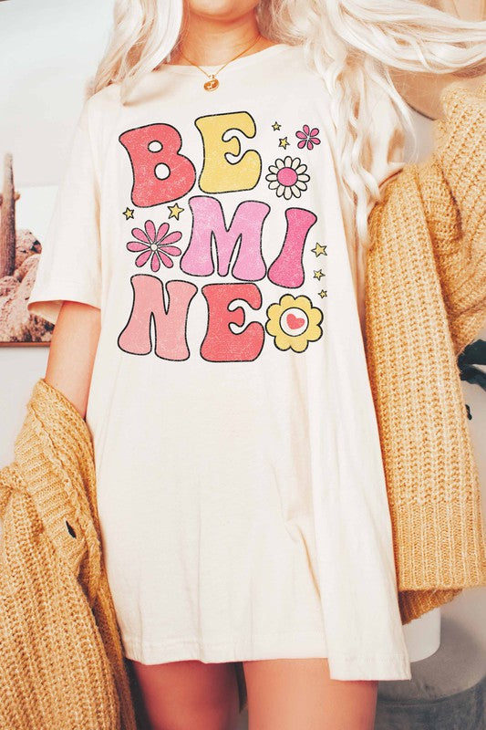 BE MINE DAISY GRAPHIC TEE PLUS SIZE