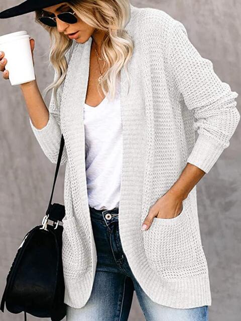 Open Front Long Sleeve Cardigan