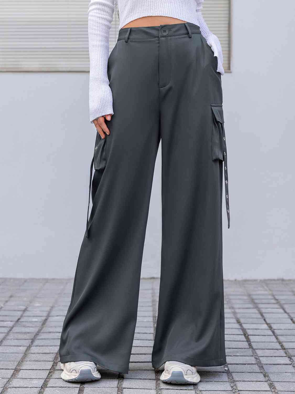 Wide Leg Cargo Pants