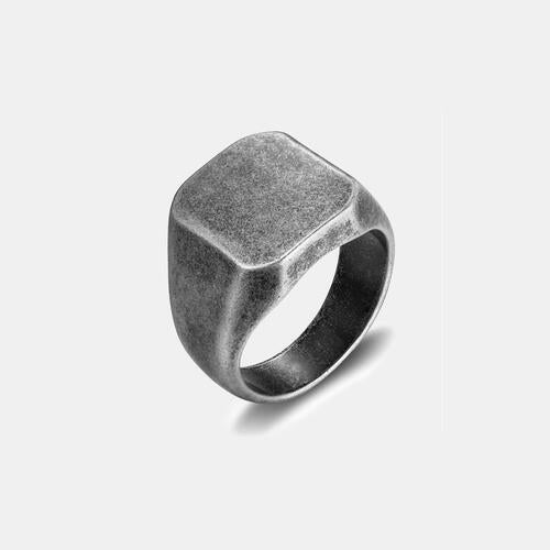 Square Titanium Steel Ring