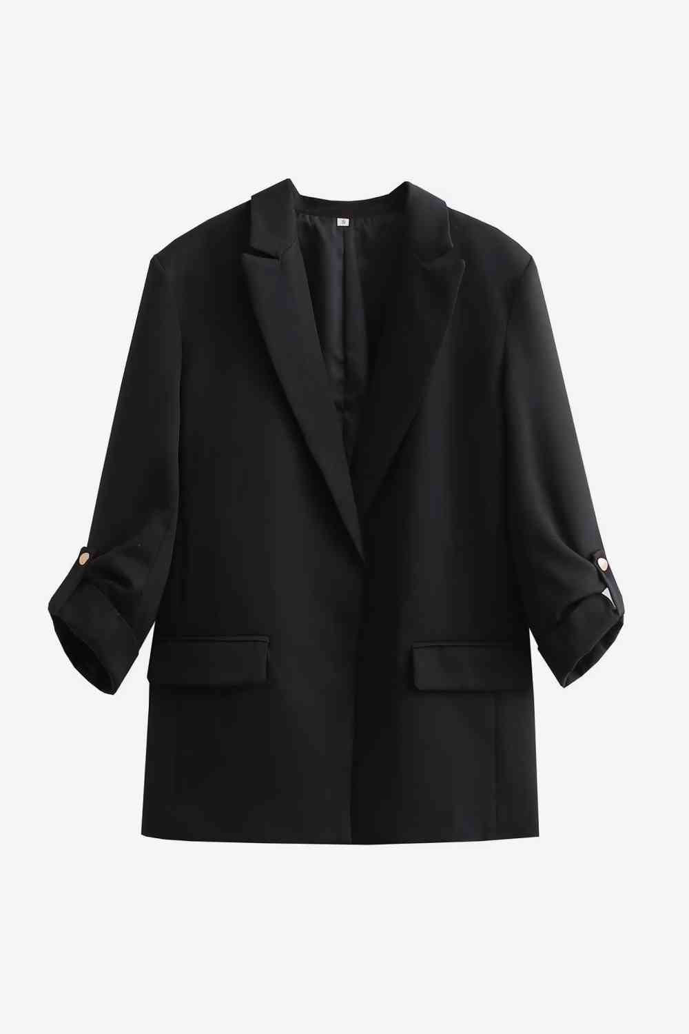 Lapel Collar Longline Blazer