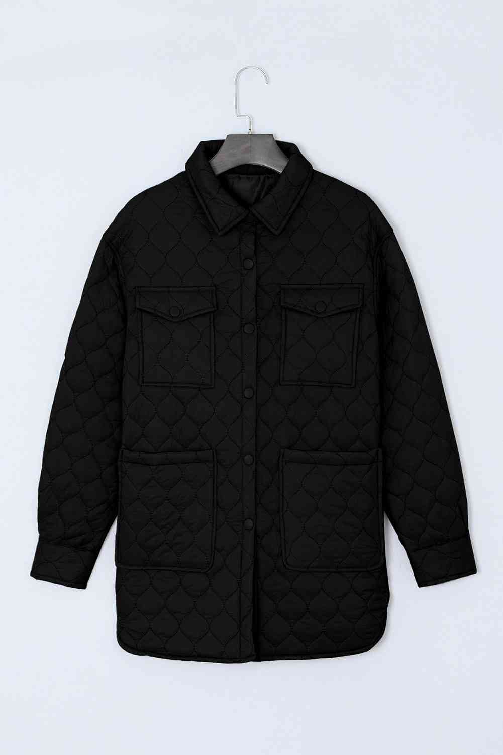 Snap Down Collared Winter Coat