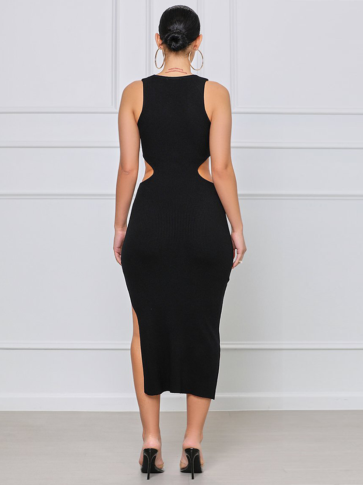 Bodycon Long Dress Split Vestido