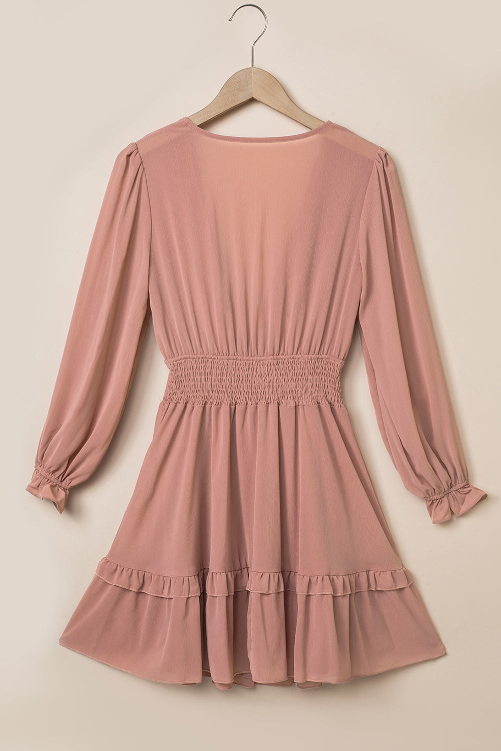 Tied Flounce Sleeve Mini Dress