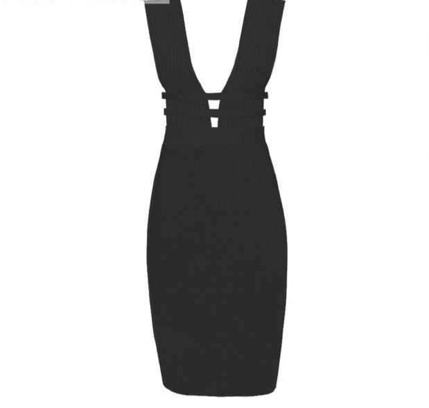 Women Hollow Cut Out Bandage Dress