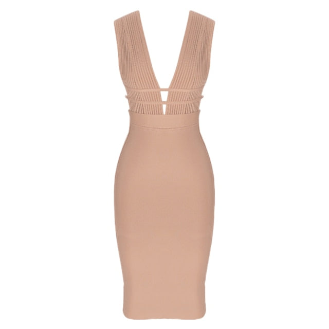 Women Hollow Cut Out Bandage Dress