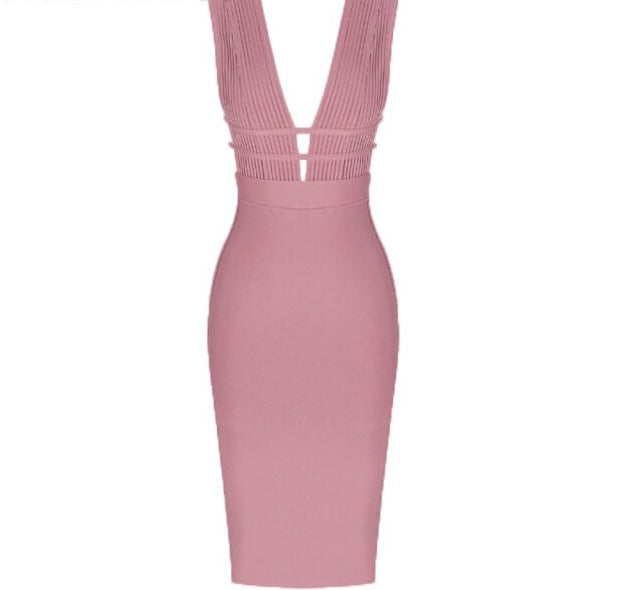 Women Hollow Cut Out Bandage Dress