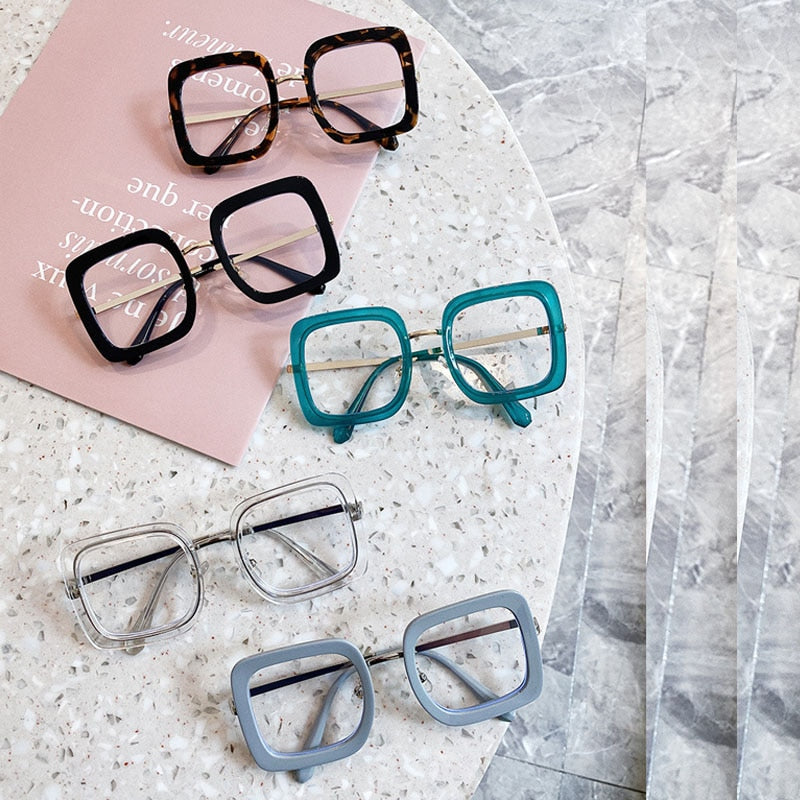 Oversize Square Glasses Women Men Fashion