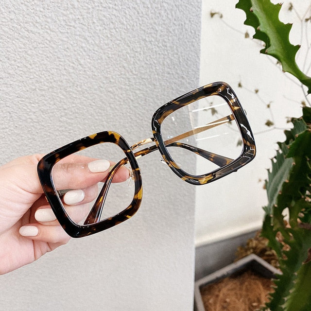 Oversize Square Glasses Women Men Fashion