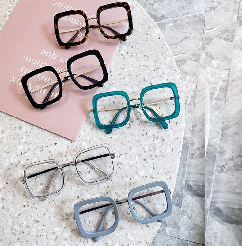 Oversize Square Glasses Women Men Fashion