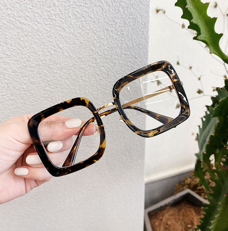 Oversize Square Glasses Women Men Fashion