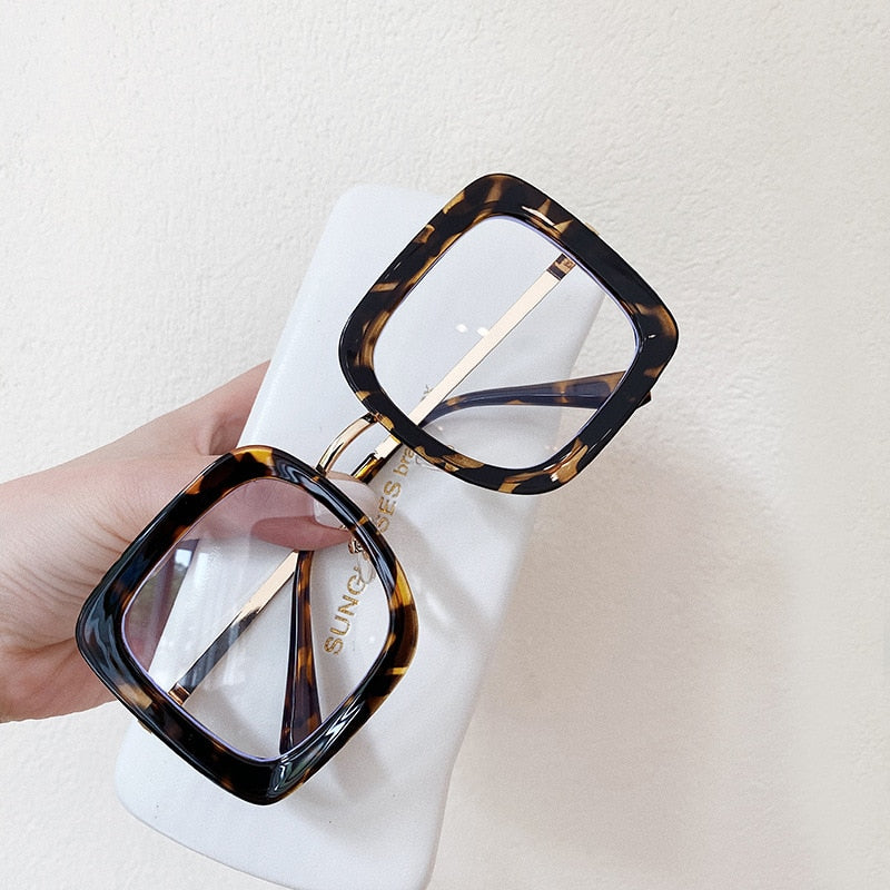 Oversize Square Glasses Women Men Fashion