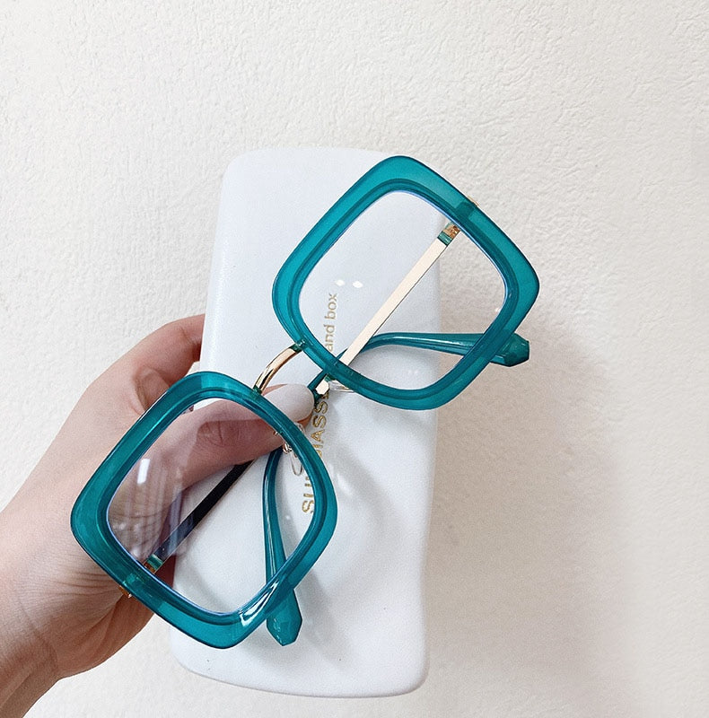 Oversize Square Glasses Women Men Fashion