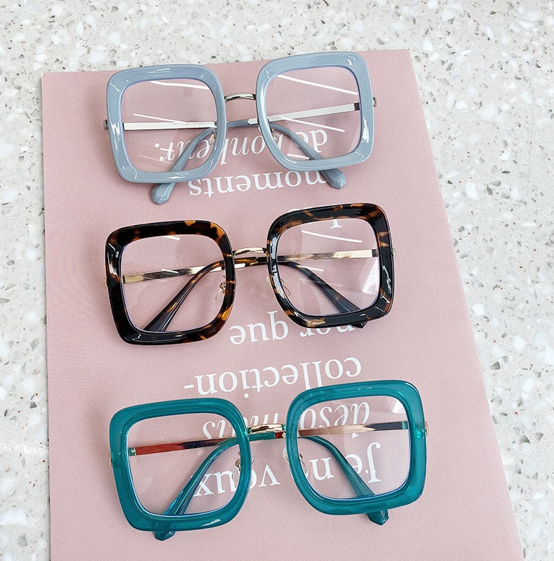 Oversize Square Glasses Women Men Fashion