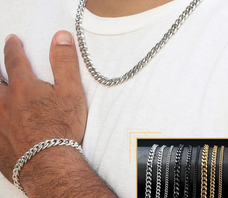 Men's Miami Cuban Link Stainless Steel
