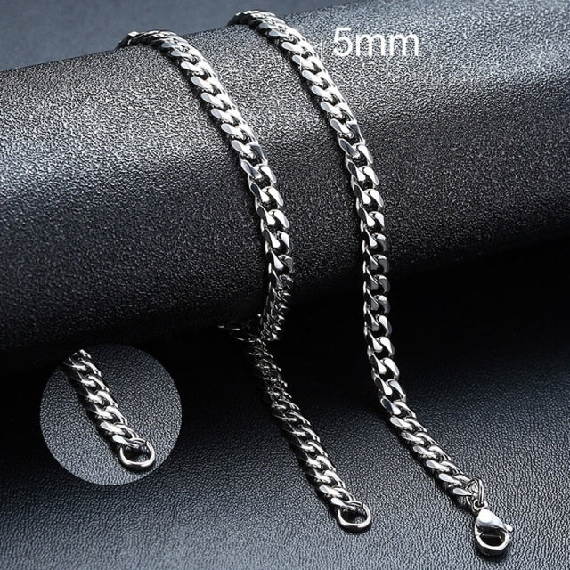 Men's Miami Cuban Link Stainless Steel