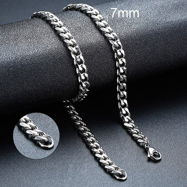 Men's Miami Cuban Link Stainless Steel