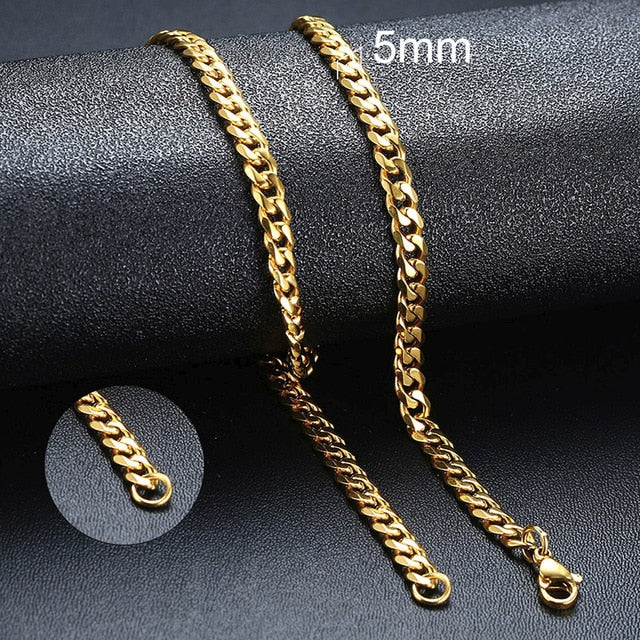 Men's Miami Cuban Link Stainless Steel