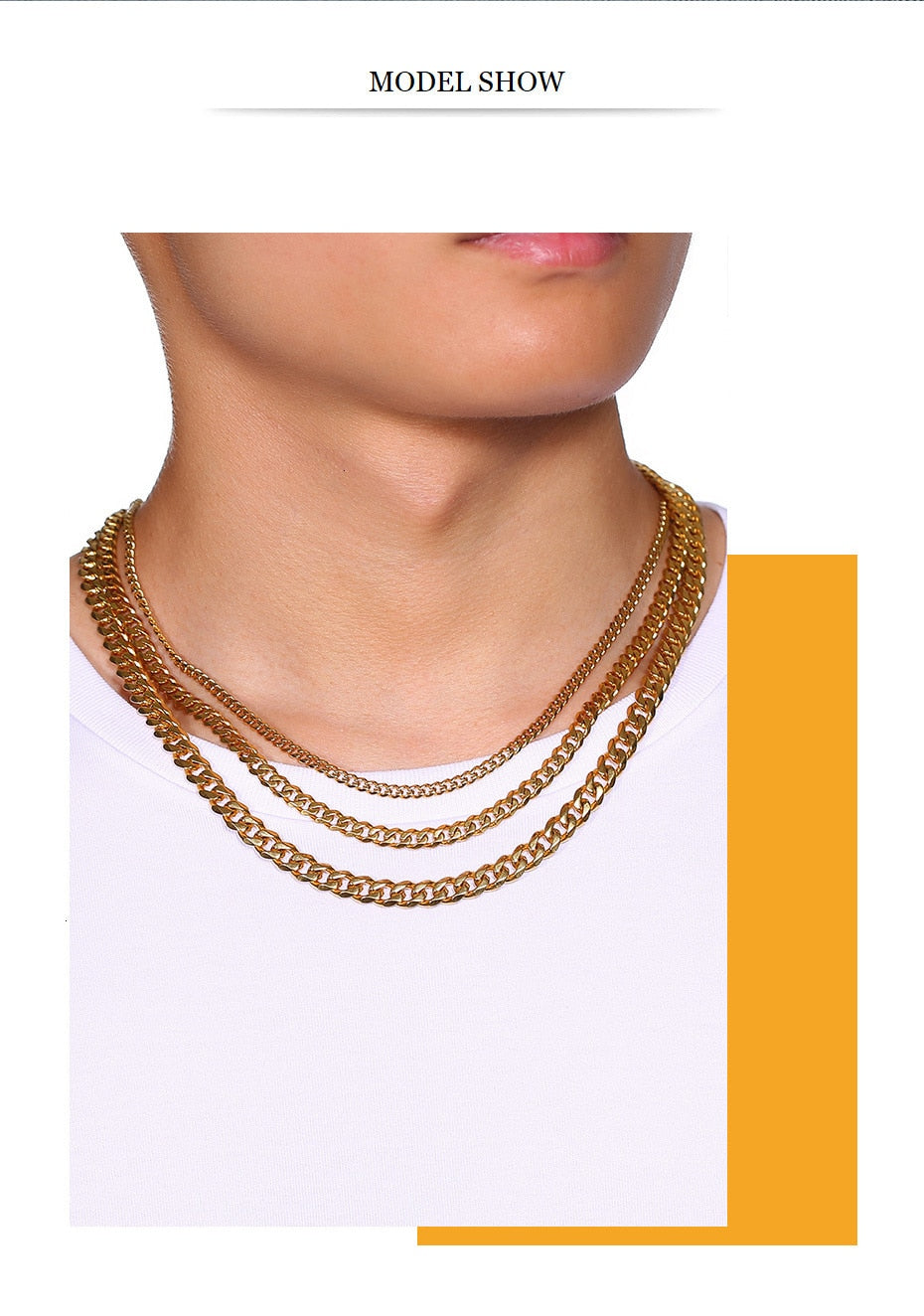Men's Miami Cuban Link Stainless Steel