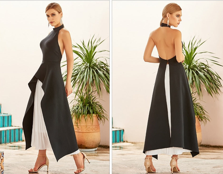 Ruffles Runway Maxi Club Dress