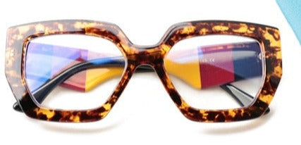Square Oversized Anti Blue Light Reading Glasses