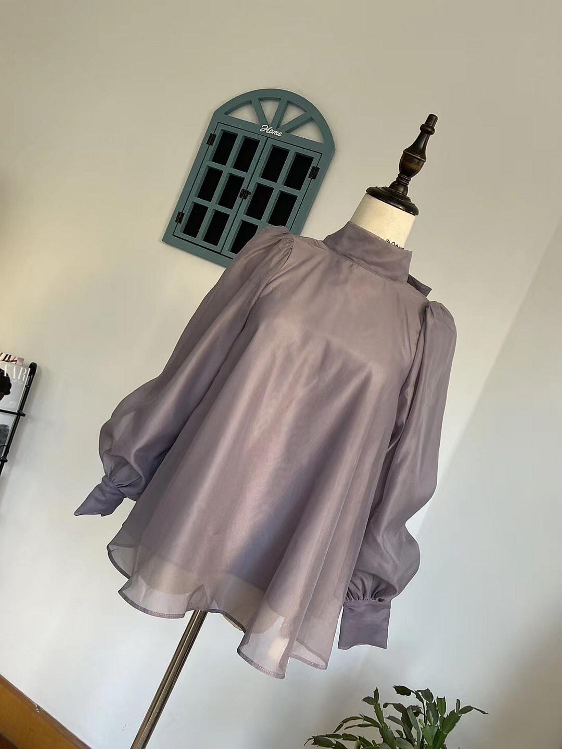 Japanese Style Lantern Sleeve Blouse