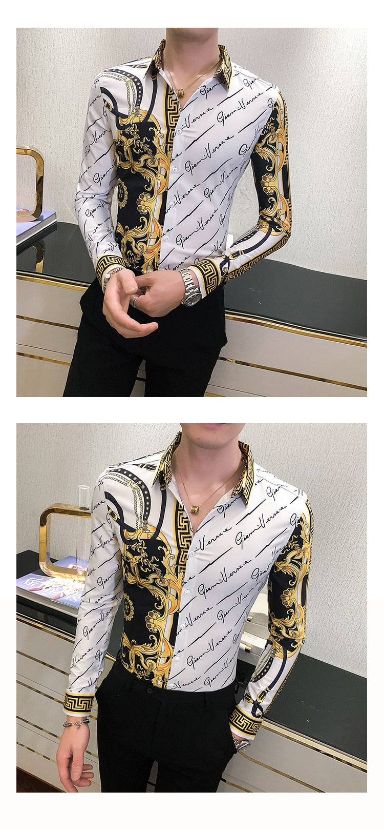 Printed Dress Shirt