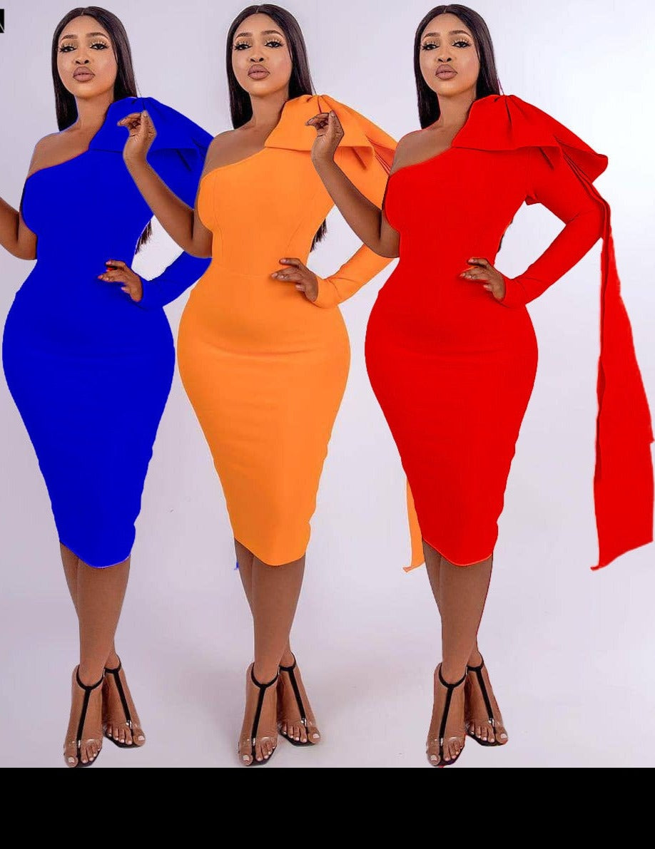 Bodycon Party One Shoulder Dress