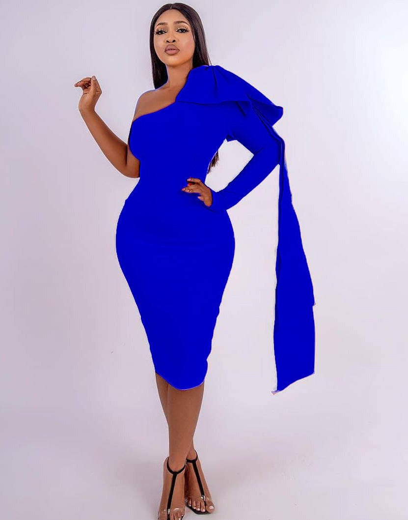 Bodycon Party One Shoulder Dress