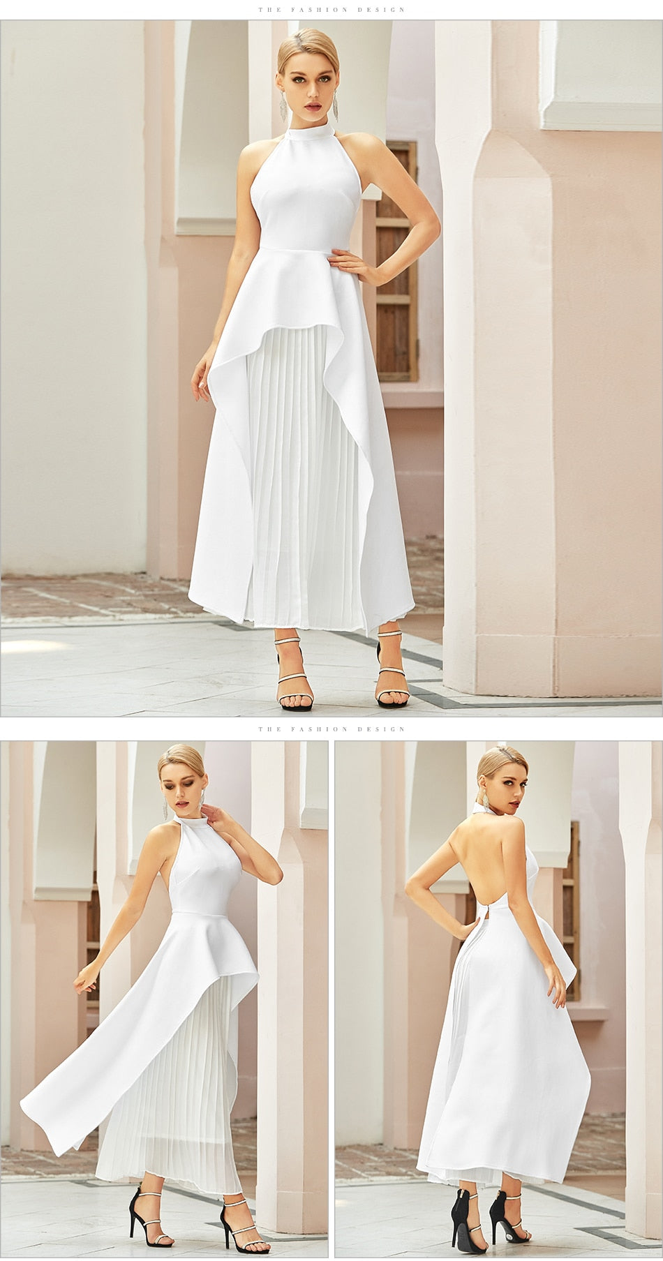 Ruffles Runway Maxi Club Dress