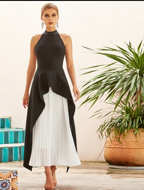 Ruffles Runway Maxi Club Dress