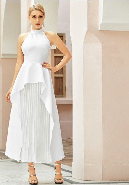 Ruffles Runway Maxi Club Dress